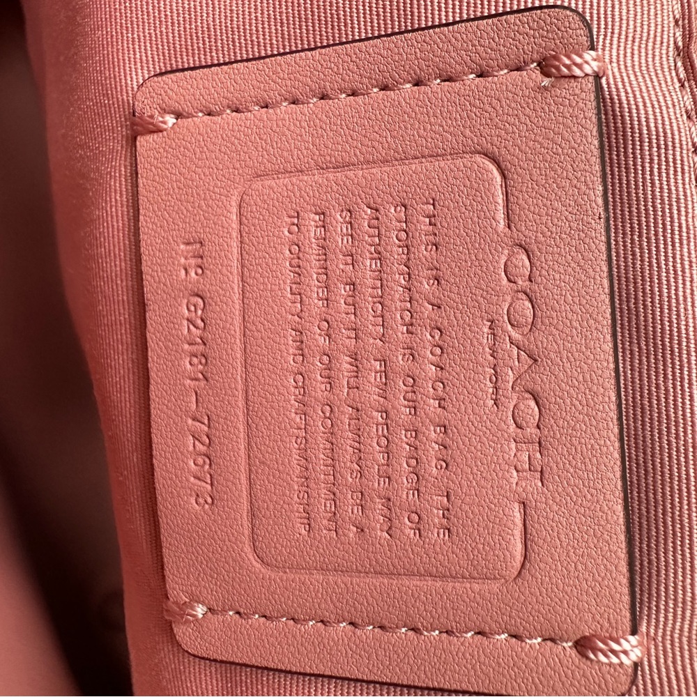 Light Pink Coach Bag. - Picture 5 of 6